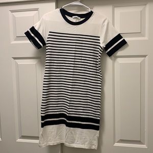 Zara Striped T-Shirt Dress